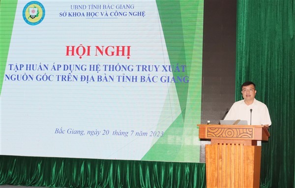 Sở KH&CN: Tập huấn áp dụng hệ thống truy xuất nguồn gốc trên địa bàn tỉnh Bắc Giang